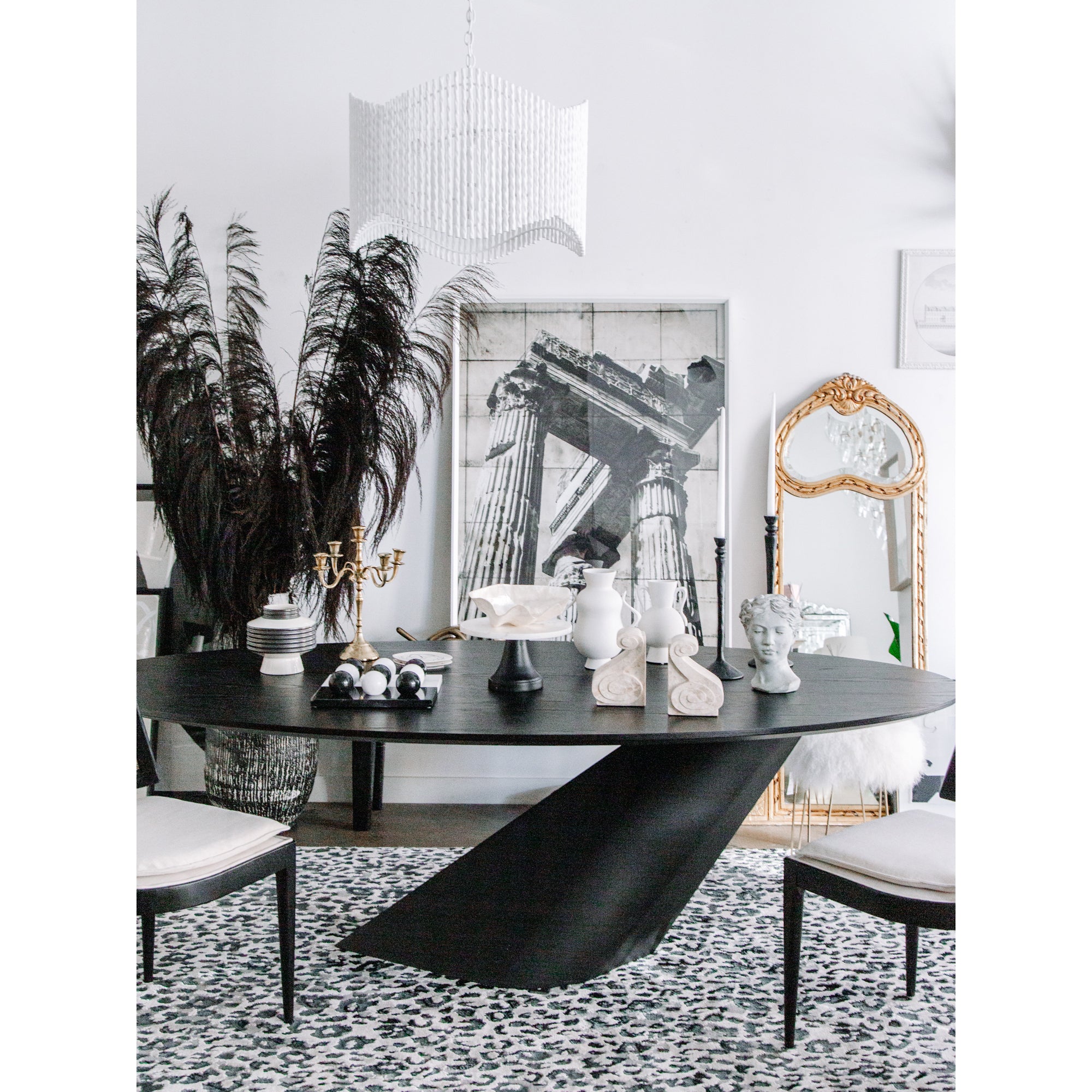 Onyx Dining Table - Black Rooster Maison